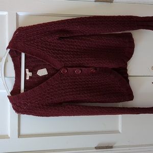 Knitted Burgundy sweater